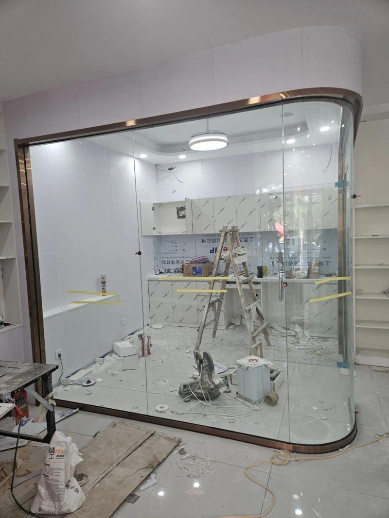 市中区热弯玻璃异形展柜玻璃 - 哪里好